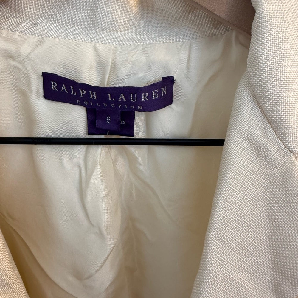 Ralph Lauren Collection vest Jacket Ecru, Viscose silk - Picture 2 of 5